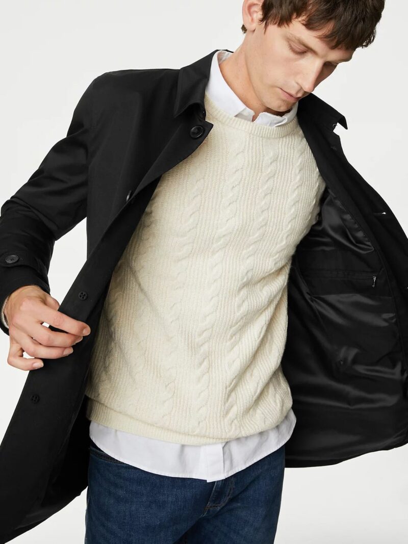 Spread Collar Longline Tailored Jacket - Image 2