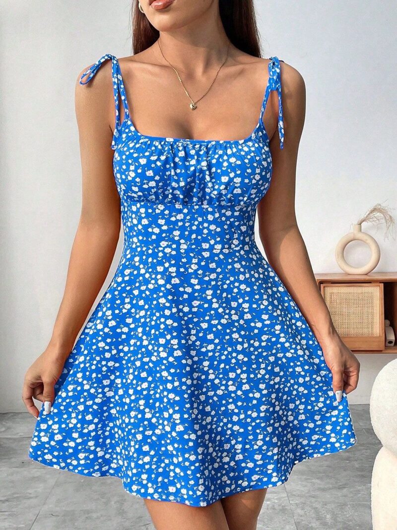Floral Print Fit & Flare Mini Dress