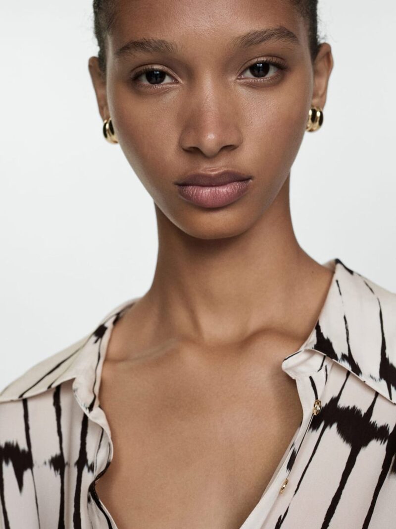 Printed Belted Shirt Midi Dress - Image 3