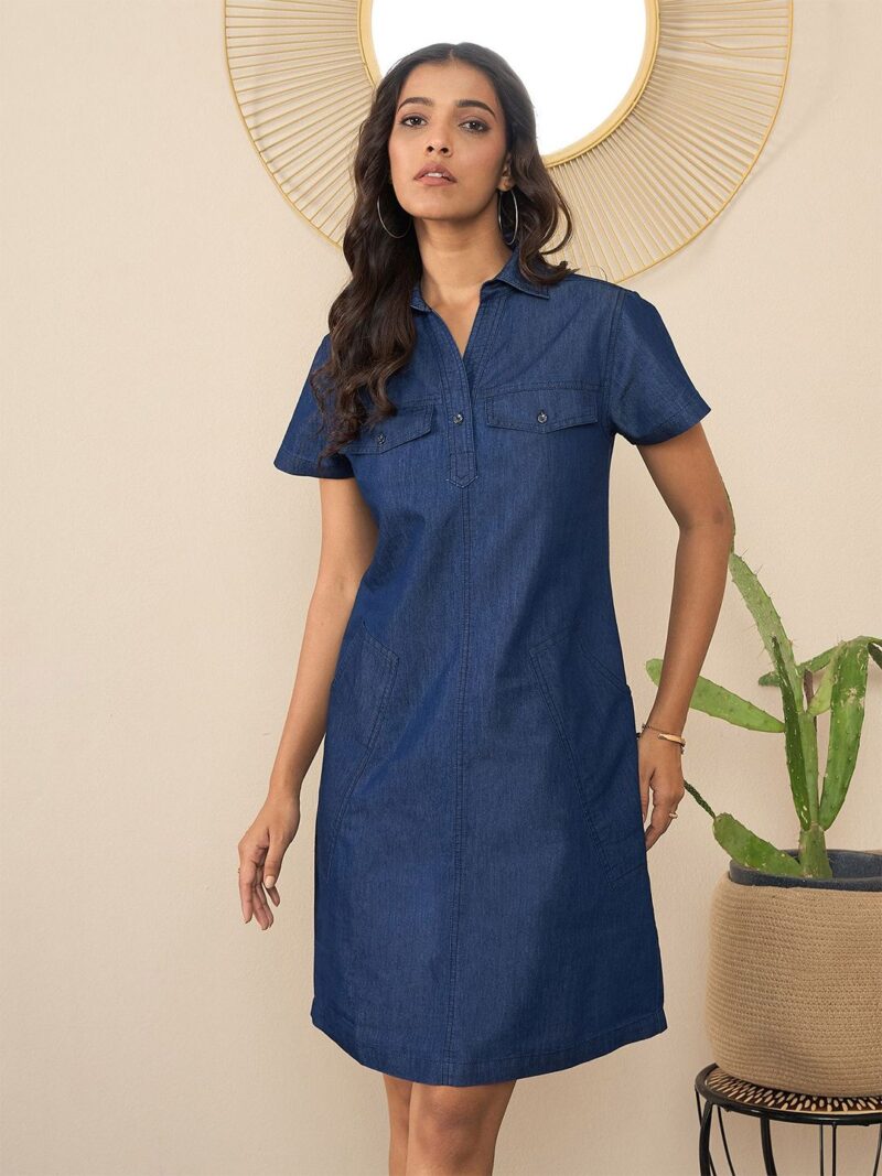 Denim Shirt Dress