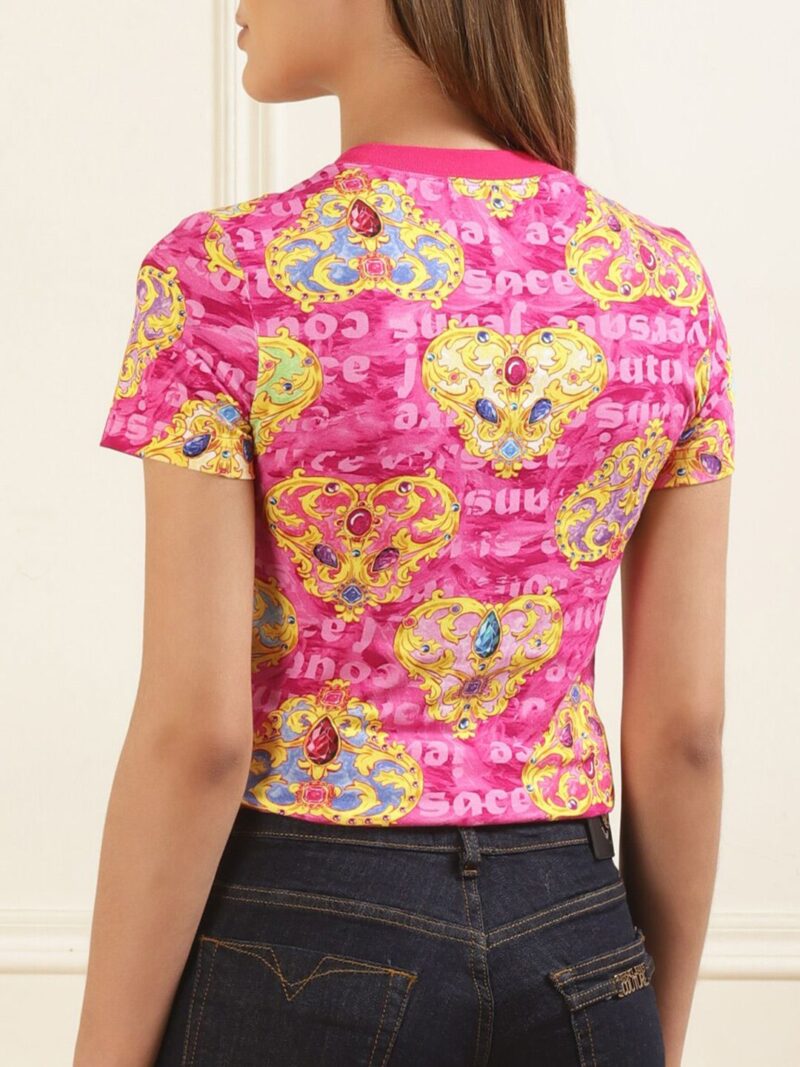 Round Neck Floral Printed T-shirt - Image 2