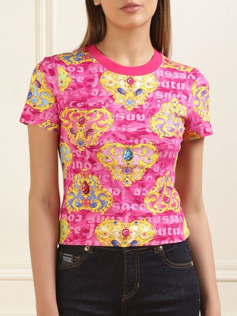 Round Neck Floral Printed T-shirt
