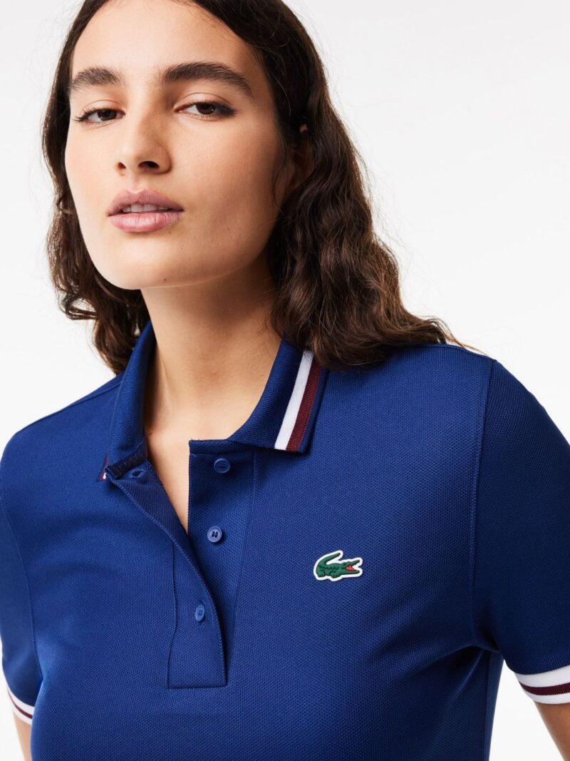 Women Polo Collar Pockets T-shirt - Image 2