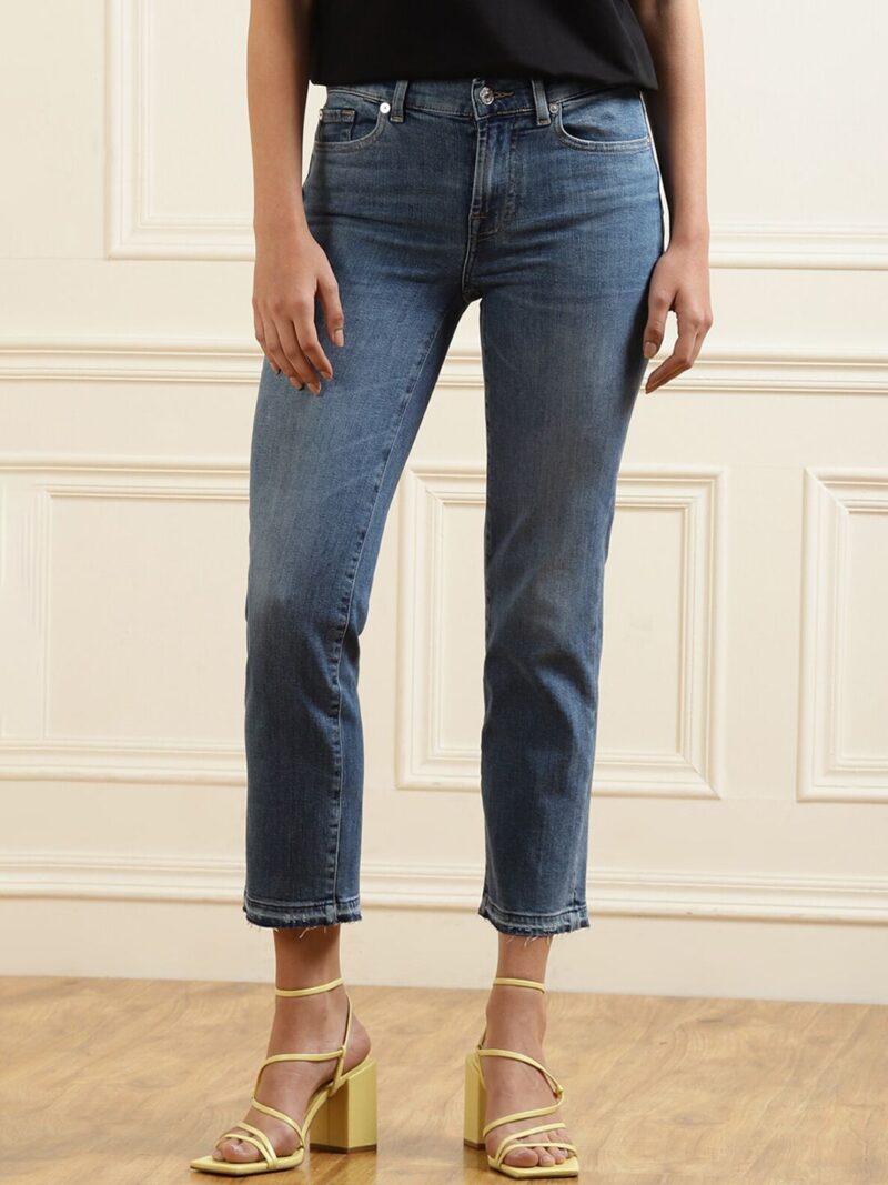 Women Blue Slim Fit High-Rise Light Fade Stretchable Jeans