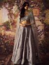Geethika kanumilli Embroidered Ready to Wear Lehenga & Blouse With Dupatta