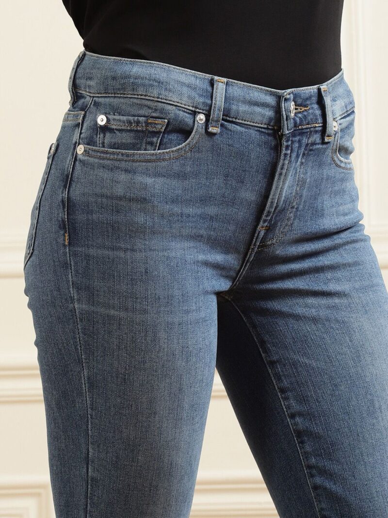 Women Blue Slim Fit High-Rise Light Fade Stretchable Jeans - Image 2