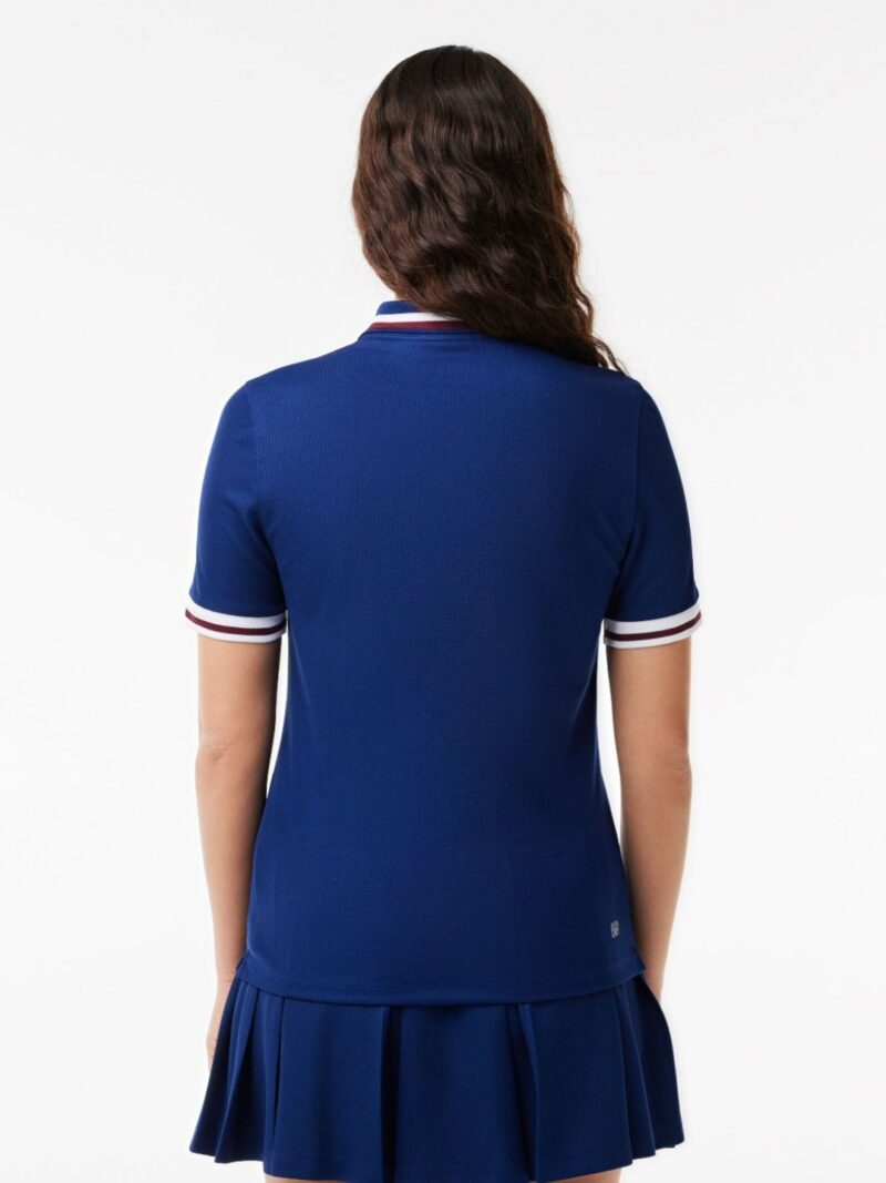 Women Polo Collar Pockets T-shirt - Image 3