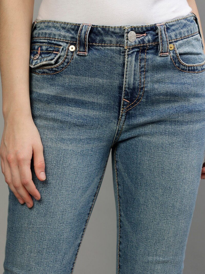 Women Big T Becca Mid-Rise Heavy Fade Clean Look Stretchable Jeans - Image 2