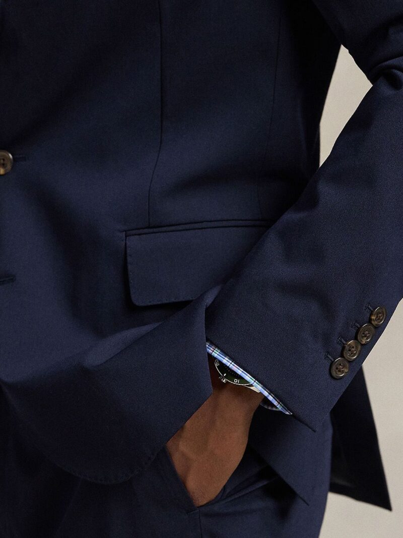 Men Solid Twill Single Breasted Blazer - Image 3