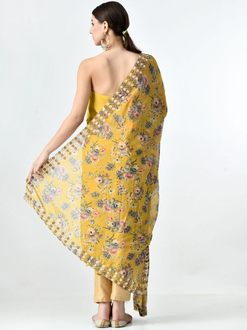 Embroidered Unstitched Dress Material - Image 2
