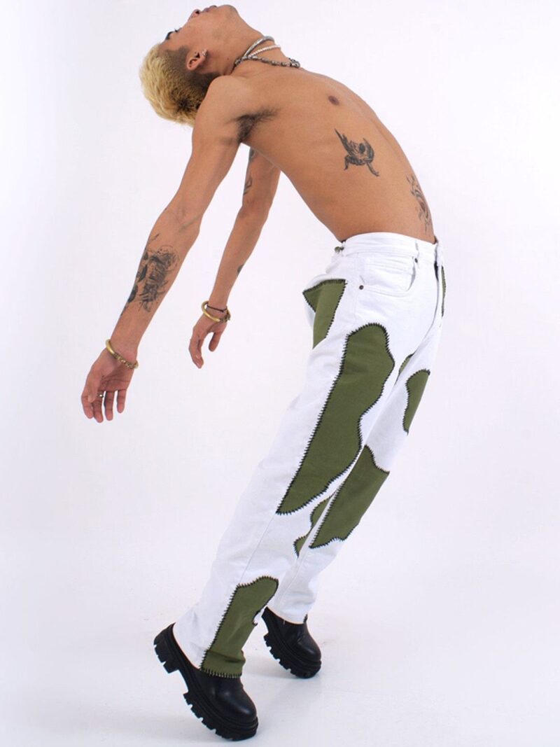 Unisex Cotton Relaxed Fit Mid-Rise Jeans - Image 3