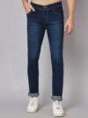 Men Classic Slim Fit Mid-Rise Light Fade Jeans