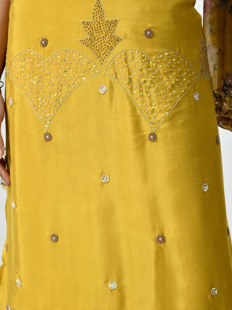 Embroidered Unstitched Dress Material - Image 3