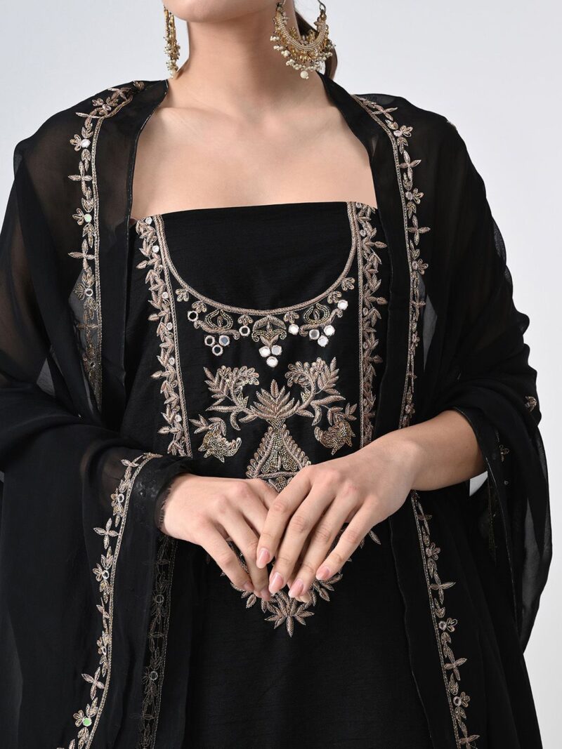 Embroidered Pure Silk Unstitched Dress Material