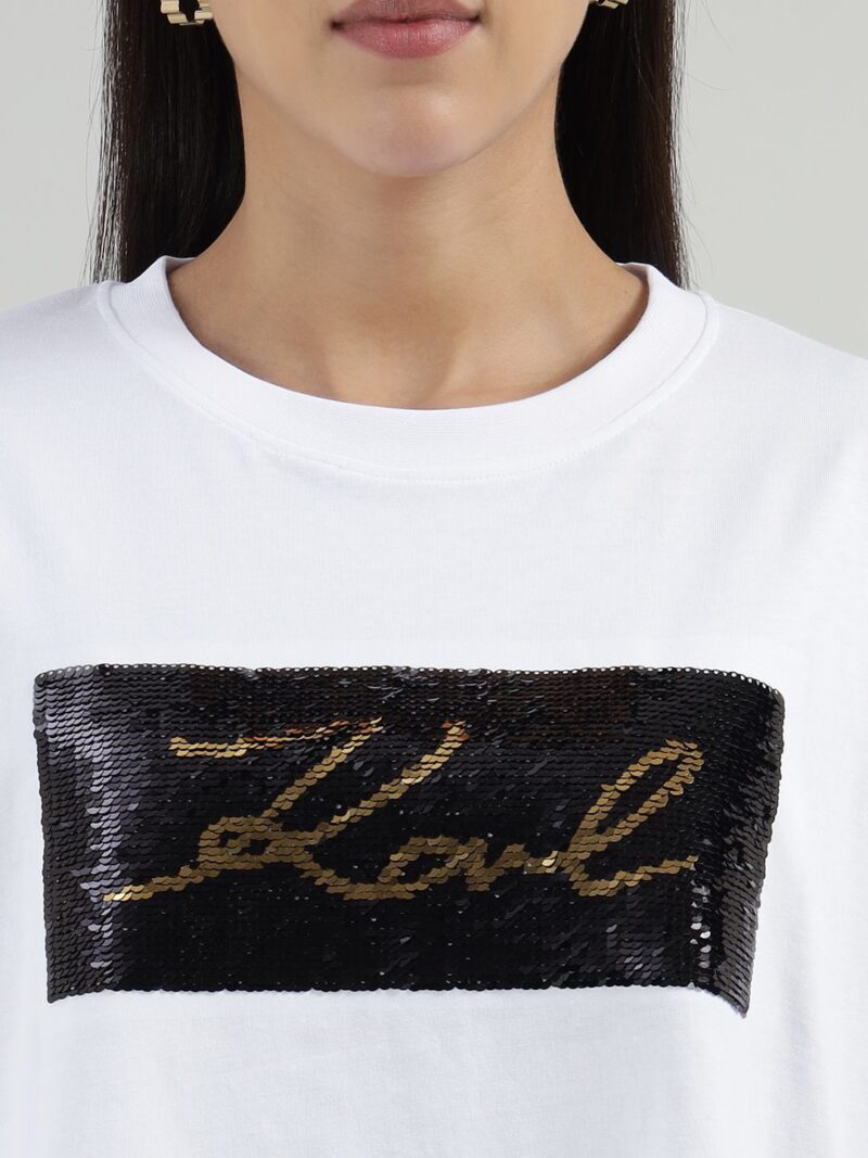 Women Graphic Printed Round Neck Cotton T-shirt - Image 3