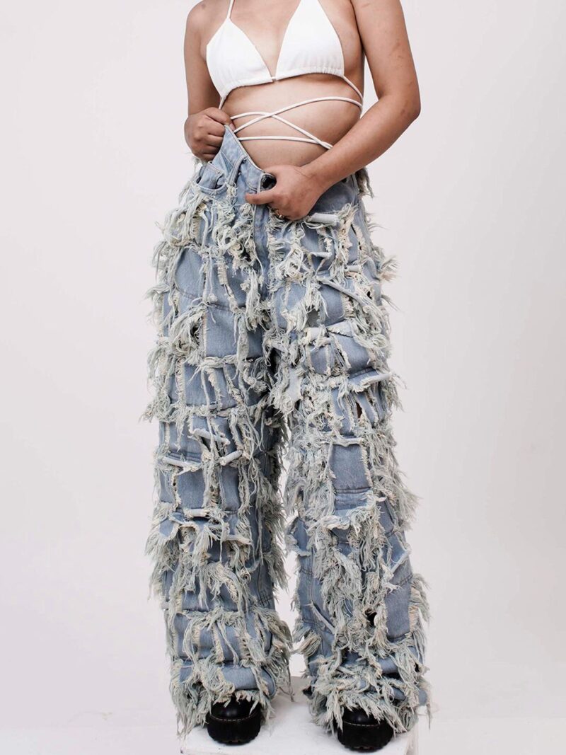 1000 Panel Distressed Jeans - Image 3
