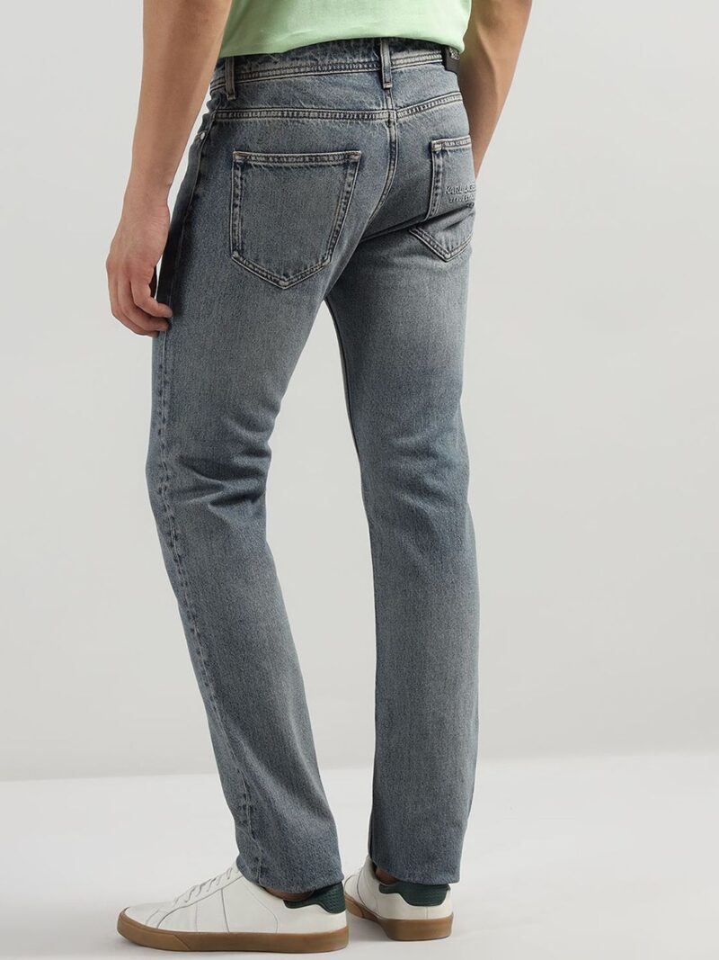 Men Slim Fit Mid-Rise Heavy Fade Jeans - Image 2