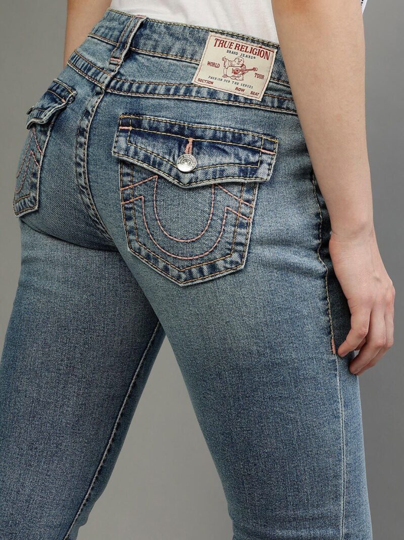 Women Big T Becca Mid-Rise Heavy Fade Clean Look Stretchable Jeans - Image 3
