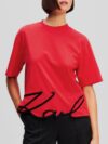 Women Typography Pockets T-shirt
