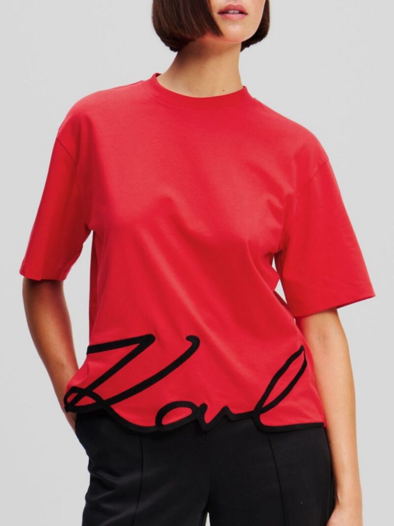 Women Typography Pockets T-shirt