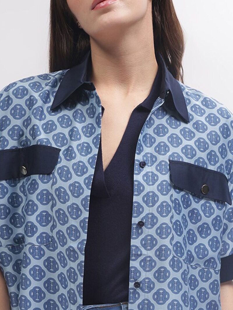 Women Ethnic Motifs Opaque Printed Relaxed Fit Casual Shirt - Image 2