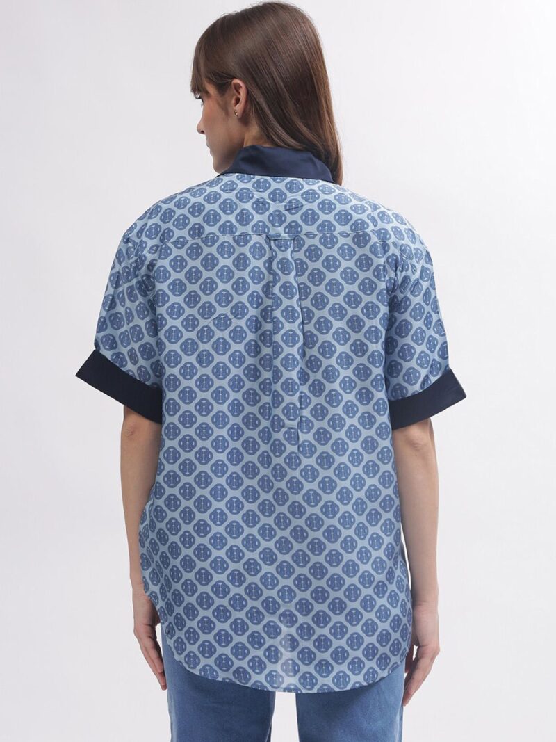 Women Ethnic Motifs Opaque Printed Relaxed Fit Casual Shirt - Image 3