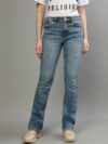 Women Big T Becca Mid-Rise Heavy Fade Clean Look Stretchable Jeans