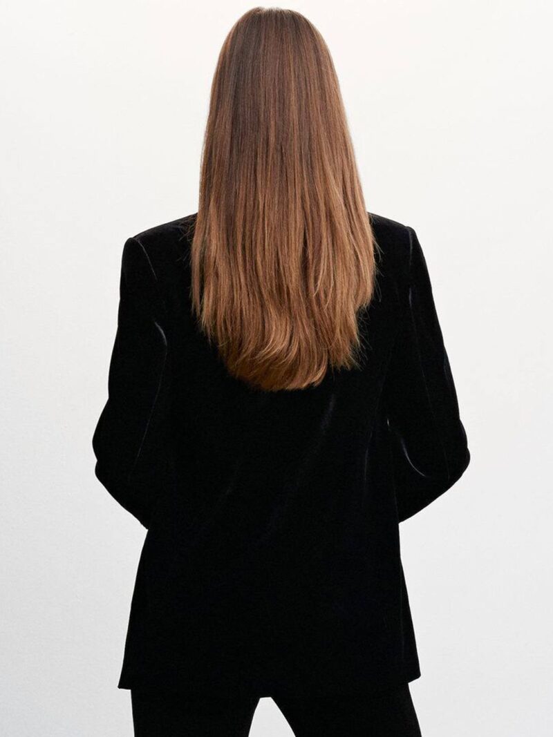 Velvet Finish Blazer - Image 2