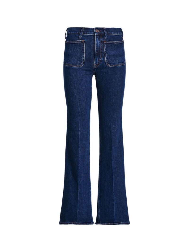 Women Pure Cotton Flared Jeans - Image 3