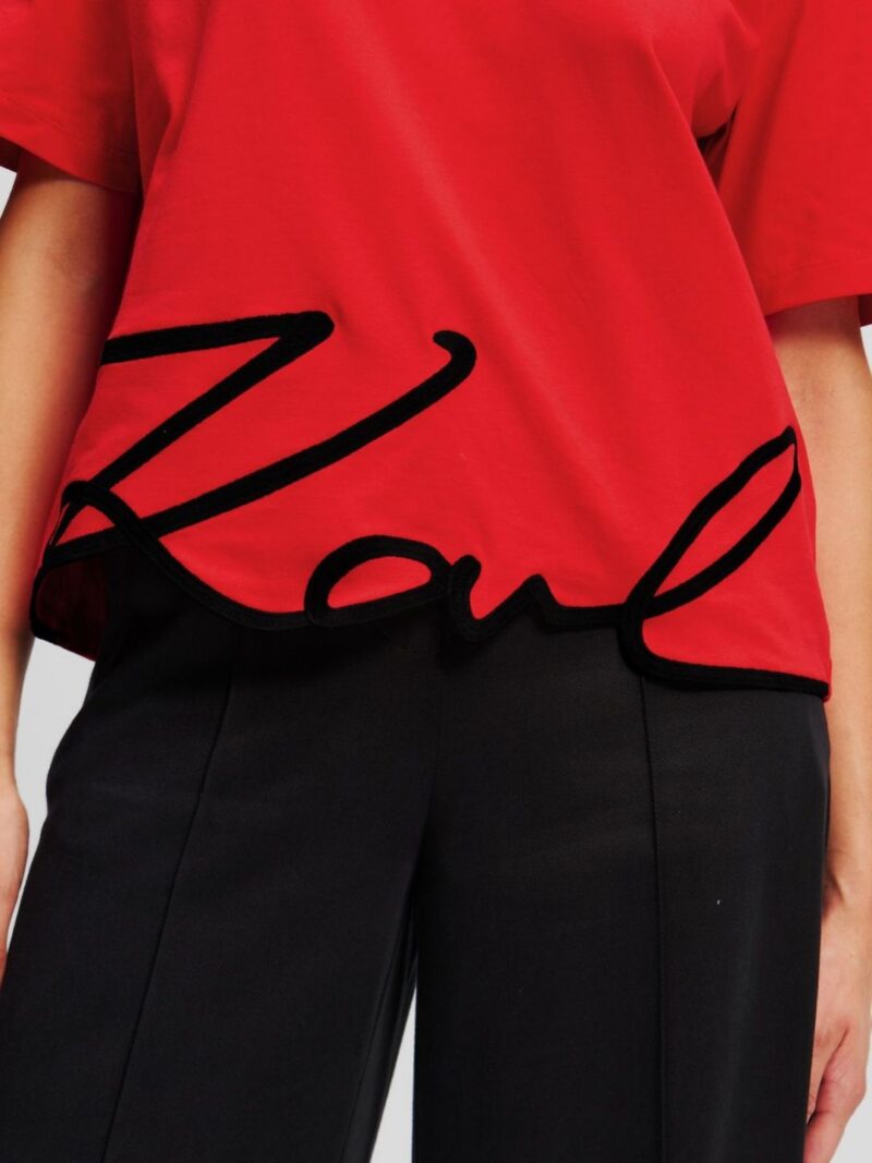 Women Typography Pockets T-shirt - Image 2